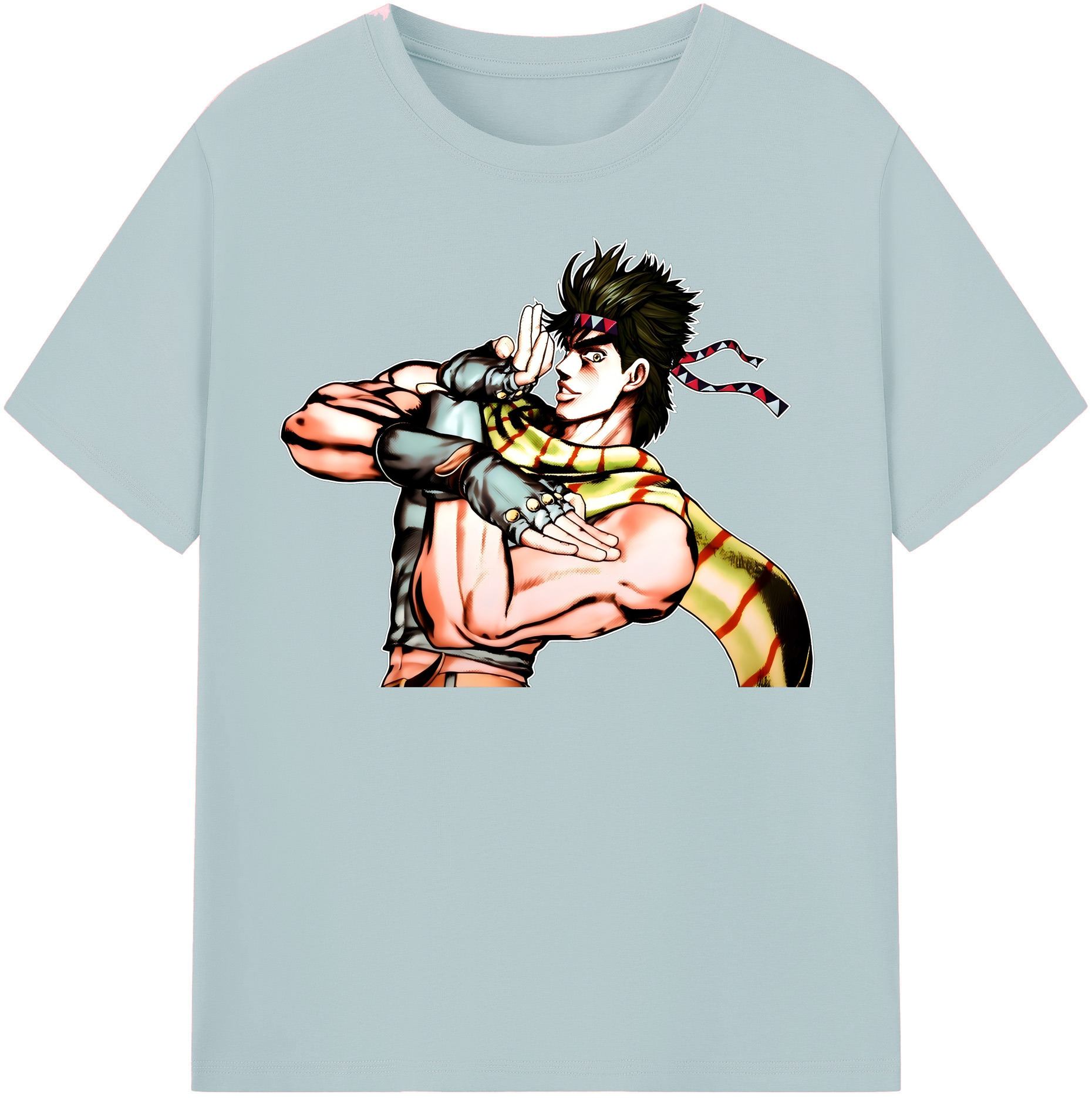（画像用） ジョジョの奇妙な冒険 ジョセフ?ジョースター JoJo's Bizarre Adventure Joseph Joestar 綿100％半袖Tシャツ（フロントプリント）